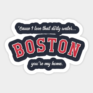 Boston - Dirty Water Sticker